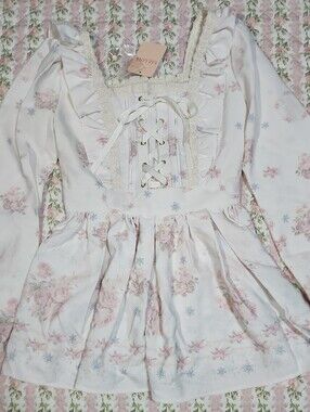 NWT LIZ LISA 🎀 Floral Lace-Up Peplum Ruffle Blouse Top